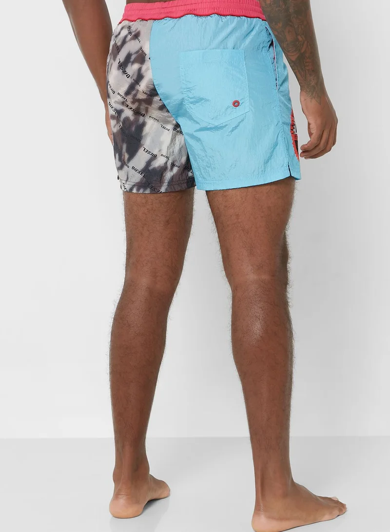 DIESEL Logo Printed Shorts