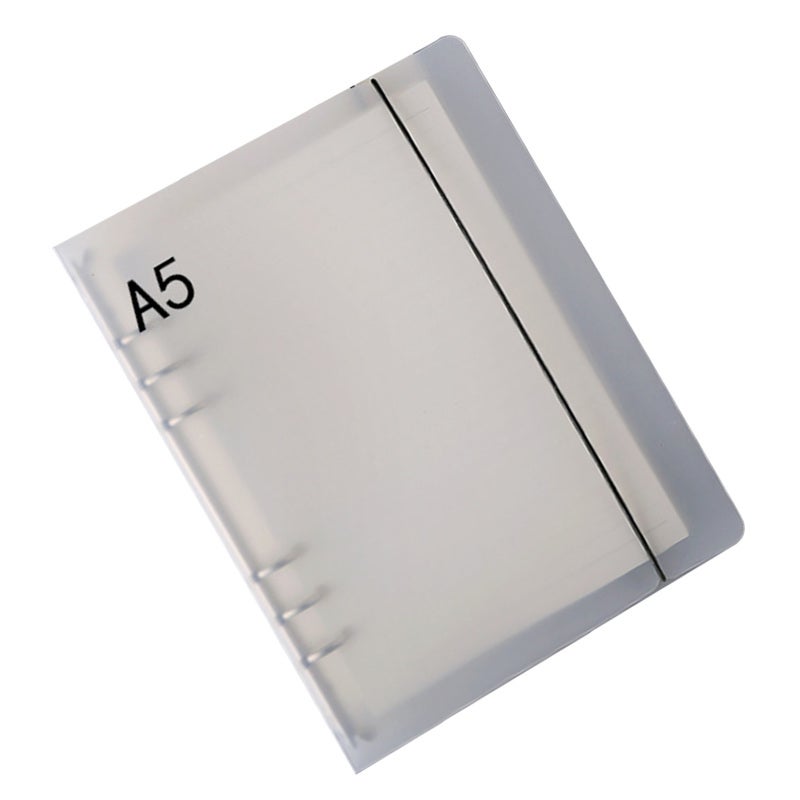 Clear Binder: A5 Matte PP Material - Flexible Multi Hole Design Portable Binder for School Office Meetings Travel - Image 3