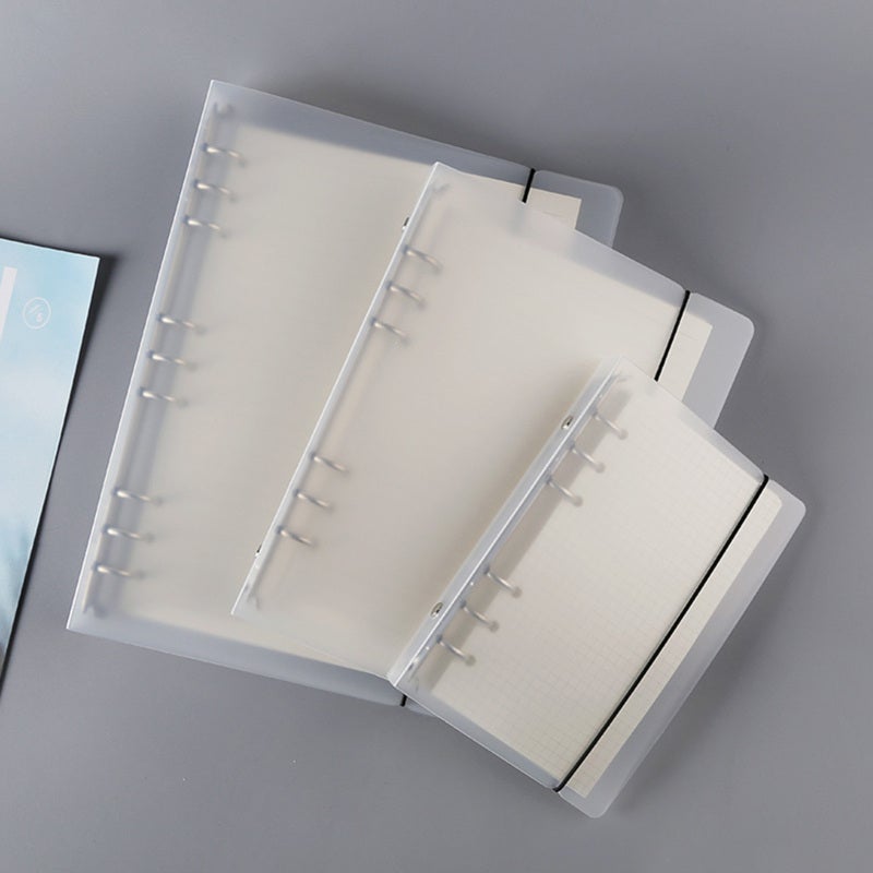 Clear Binder: A5 Matte PP Material - Flexible Multi Hole Design Portable Binder for School Office Meetings Travel - Image 5