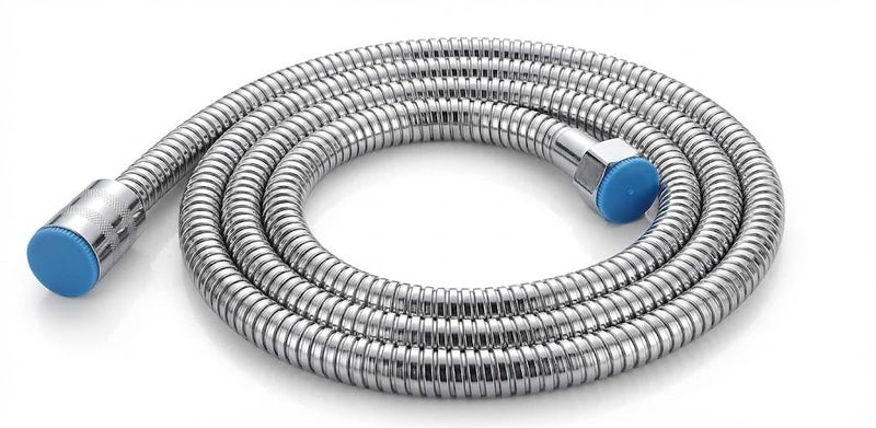 Stainless Steel Shower Hose - 1.5M Metal Shower Connector Flexible 360 Degree Rotation to Prevent Tangling - Shower Link, Rustproof and High Pressure (Silver Chrome, G1/2) - Image 2