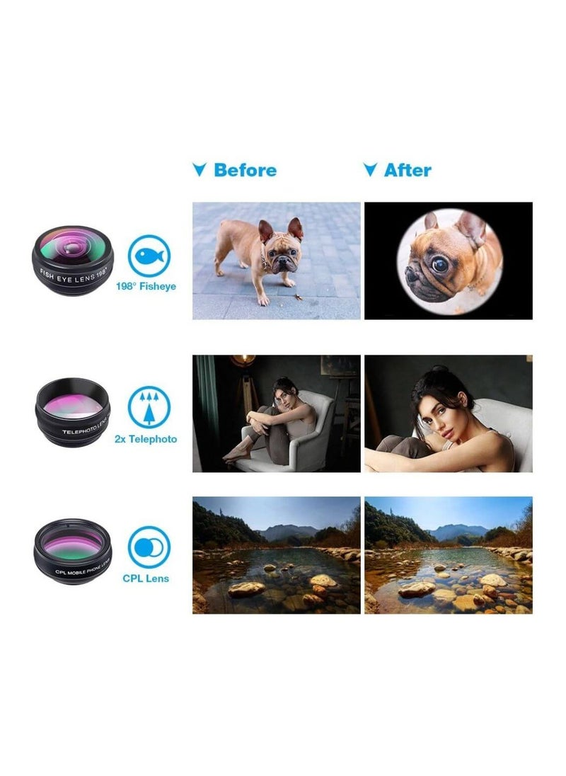 APEXEL Apexel APL-DG10 10 in 1 Cellphone Lens Kit  - Image 3