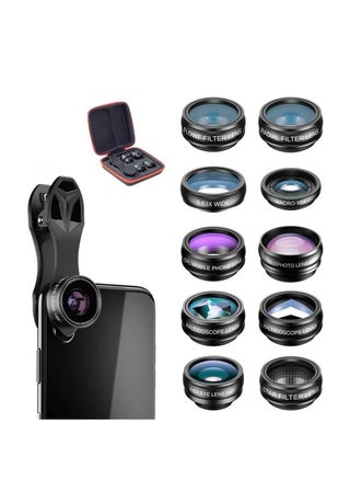 Apexel APL-DG10 10 in 1 Cellphone Lens Kit - pzsku/Z19A4EF6C0A058241A7D7Z/45/1748001651/2a733d9f-4aaf-434f-a240-5c7730dbd039
