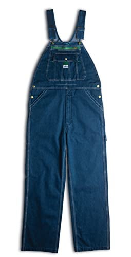 Liberty Walls Liberty Relaxed Washed Denim Bib Overalls 38X28 - Image 4