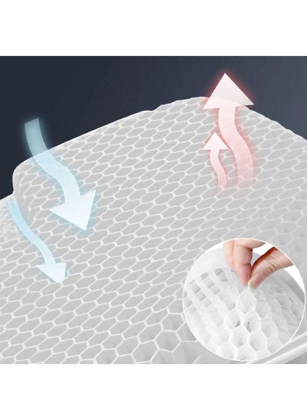 Glaceon Glaceon Premium Car Seat Cushion Driver Seat Cushion to Improve Driving View Coccyx Lower Back Pain Relief Seat Cushion for Car Truck Office Chair Black  - Image 5