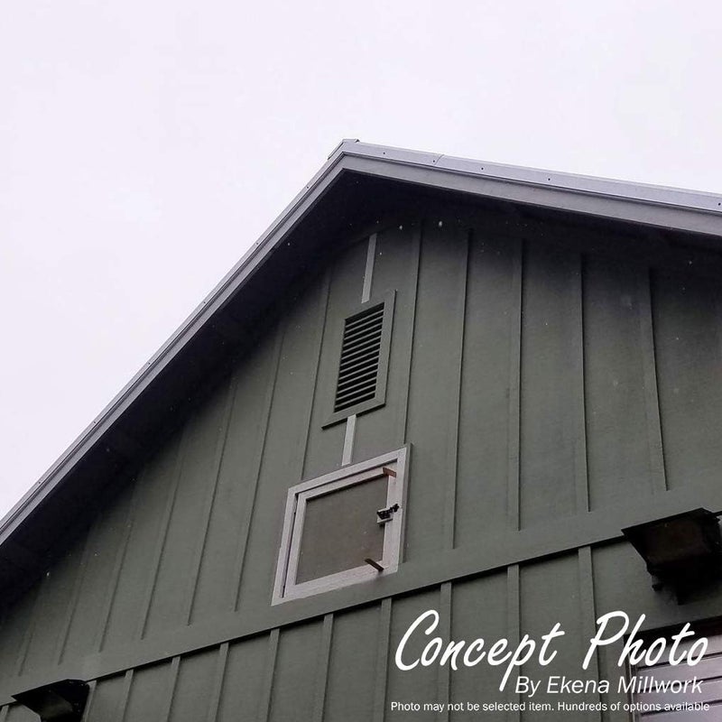 Ekena Millwork GVWVE12X1801SFUWR Vertical Gable Vent Gable Vent, 12"W x 18" (17"W x 23"H Frame Size), Western Red Cedar, Unfinished - Image 4