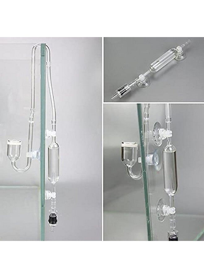 VAYINATO عداد فقاعات Co2 زجاجي من VAYINATO PetzLifeworld مع صمام فحص مجاني وأنبوب Co2 شفاف بطول 2 متر و2 ممص لتثبيت الأنابيب - Image 5