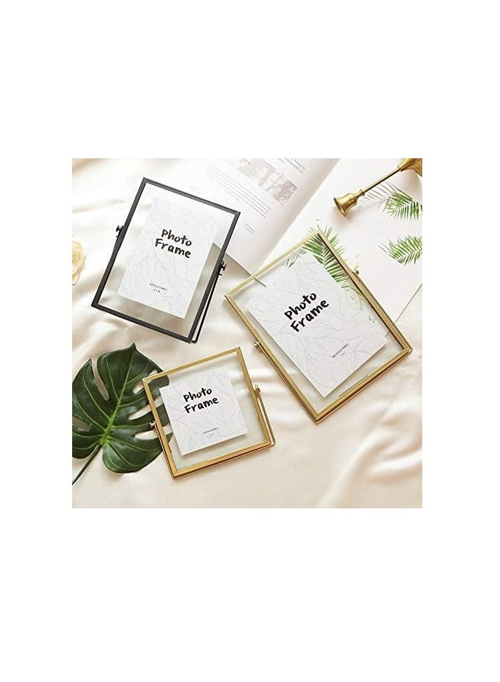 مجموعة من 3 إطارات صور مزخرفة، إطار صورة هندسي معدني بسيط - Image 3