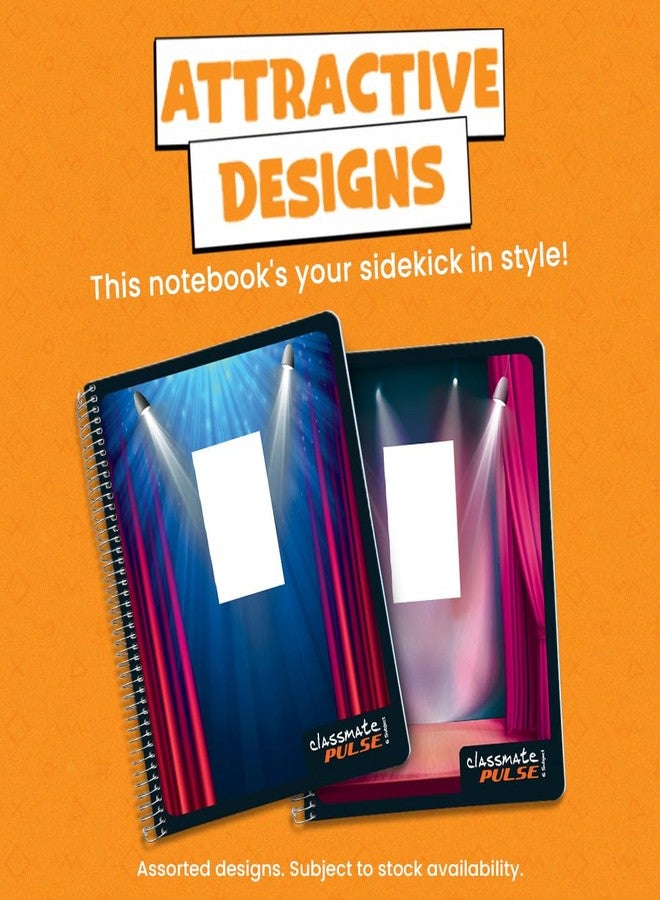 Classmate Pulse 6 Subject Notebook - 302 Pages | Single Line | Spiral Bound Notebook | Soft Cover - Image 3