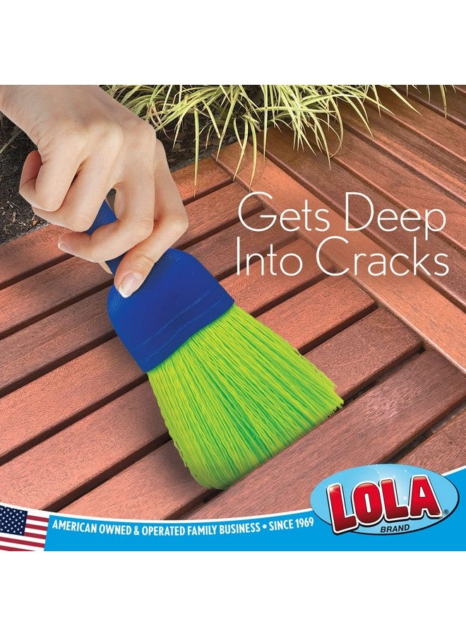 لولا مكنسة لولا برودكتس ويسك، فرشاة يدوية، شعيرات متينة، تزيل الأوساخ والحطام، صغيرة الحجم، مزودة بفتحة تعليق لسهولة التخزين، للاستخدام الداخلي/الخارجي، عبوة واحدة - Image 4