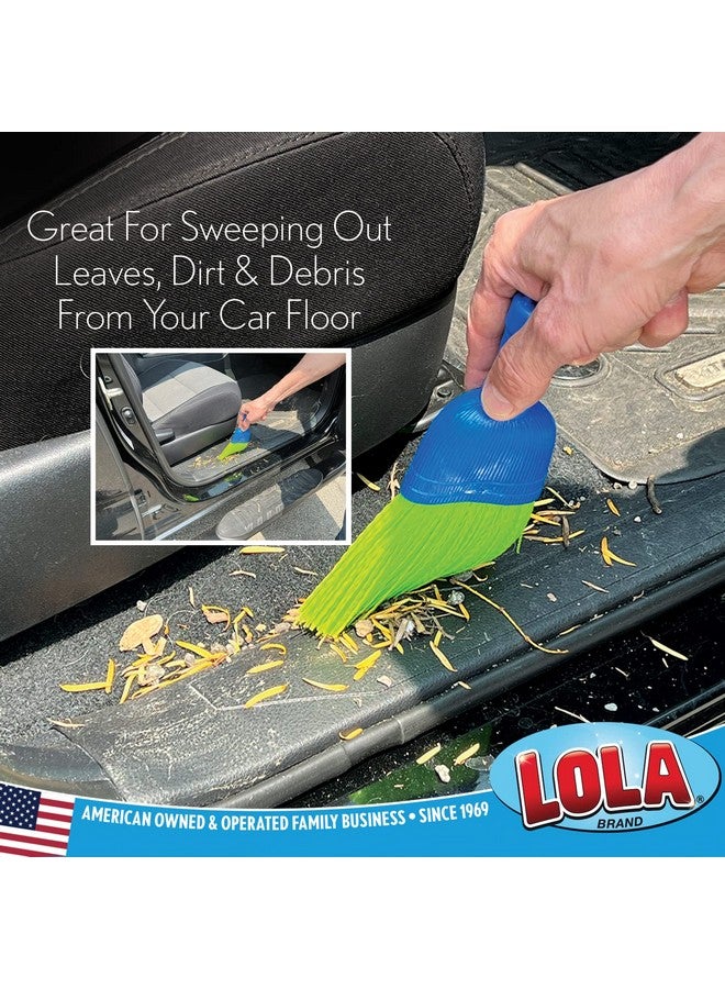 لولا مكنسة لولا برودكتس ويسك، فرشاة يدوية، شعيرات متينة، تزيل الأوساخ والحطام، صغيرة الحجم، مزودة بفتحة تعليق لسهولة التخزين، للاستخدام الداخلي/الخارجي، عبوة واحدة - Image 2