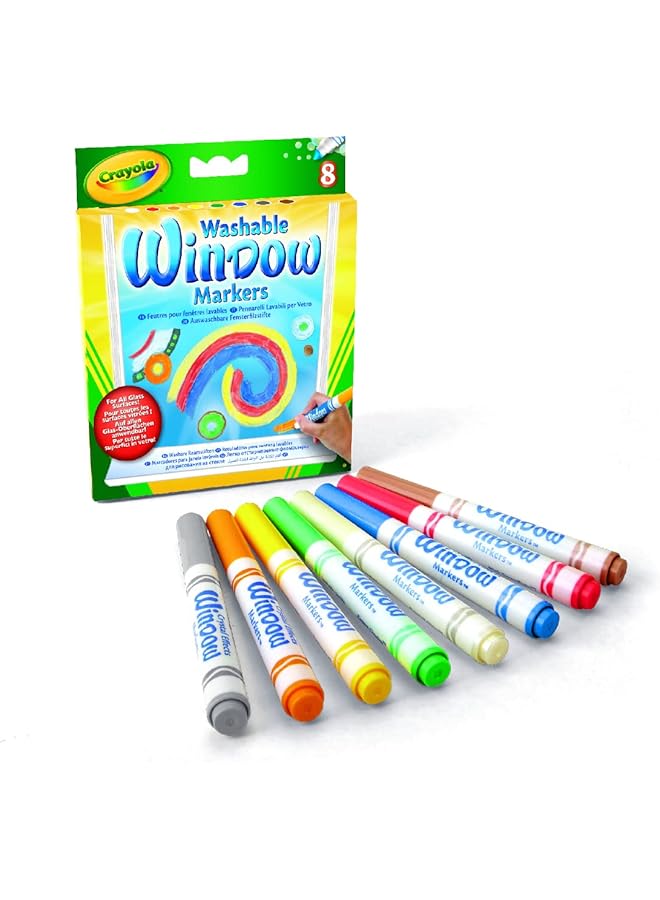 Crayola Mrkr Wsh Window Fx 8Ct 24 - Image 1