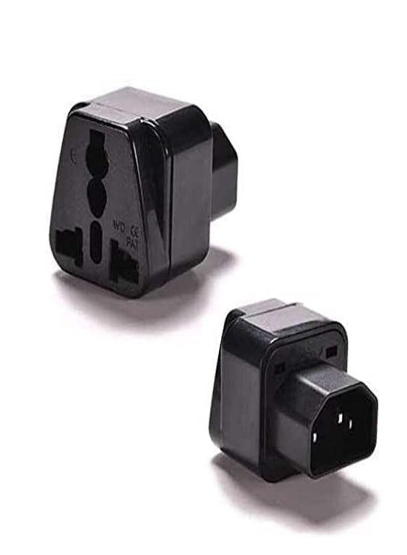 DKURVE® UPS C14 to Universal Female Socket Power Adapter AC Plug (5-PACK) - Image 4