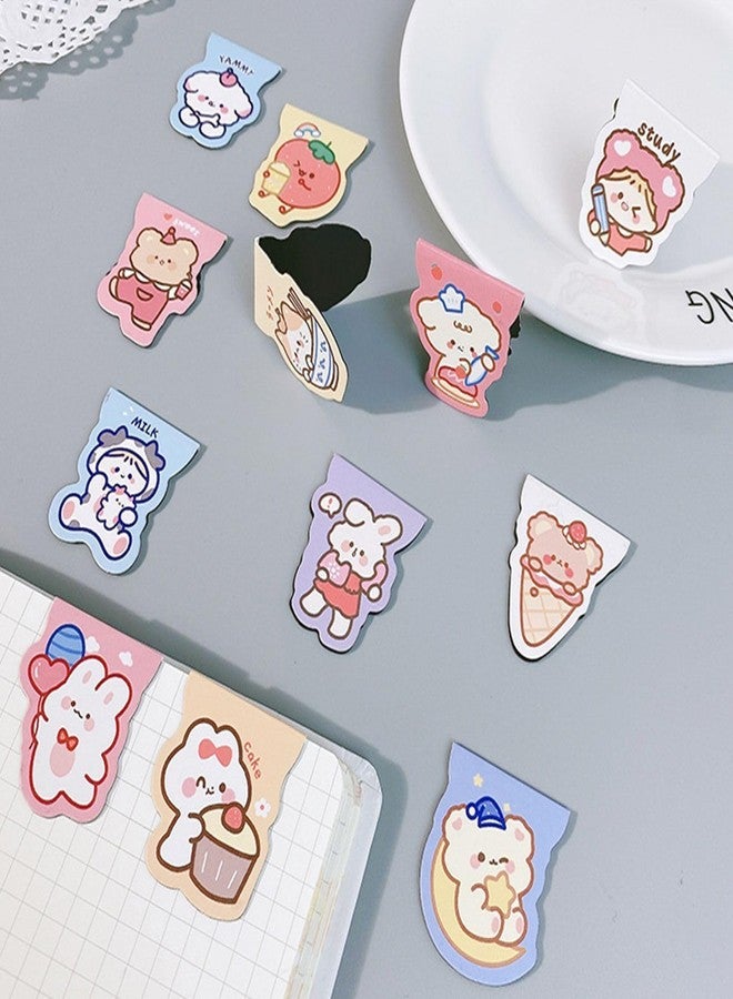Newvent® 8Pcs Double-Sided Paper Magnet Clip | Stationery Magnetic Book Page Holder for Student, Office Supplies - Image 5