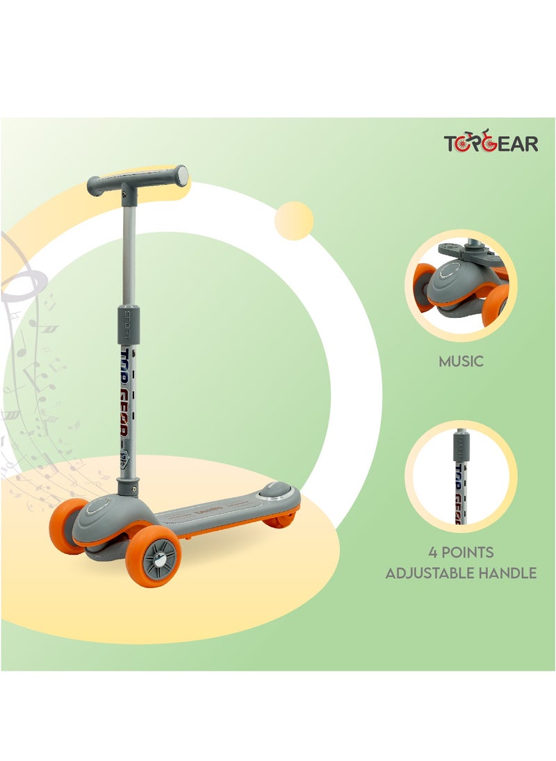 Top Gear 4-in-1 Toddler Scooter TG 8028 with PU Flashing Wheels, Kids Scooter Ages 1-12 Years Old - Green  - Image 5