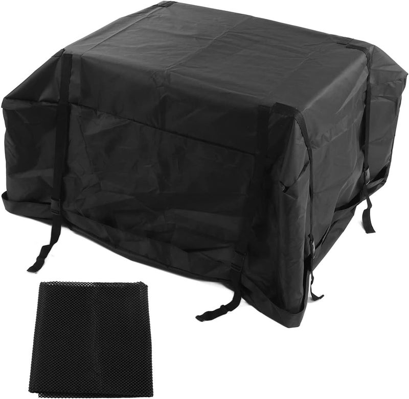 Car Roof Luggage Bag, Rooftop Cargo Carrier, 425L Large Capacity Travel Storage Bag with Slip Proof Mat, Foldable Vehicle Top Luggage Bag for SUV Truck Car - Image 1