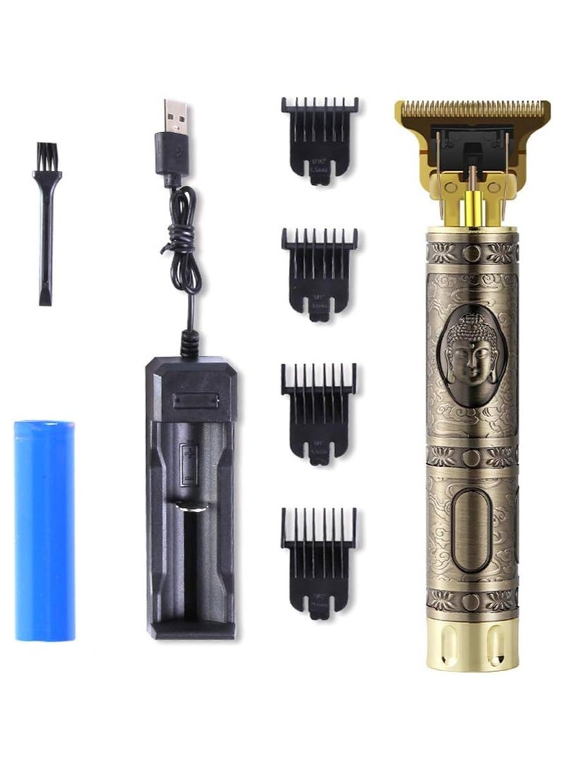 USB Hair Trimmer Baldheaded Cutter Beard Shaving Carving - Image 1