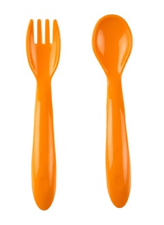 Babyjem Spoon & Fork Set for Babies - 12 Months+ - Soft and Safe Feeding Utensils for Comfortable Eating