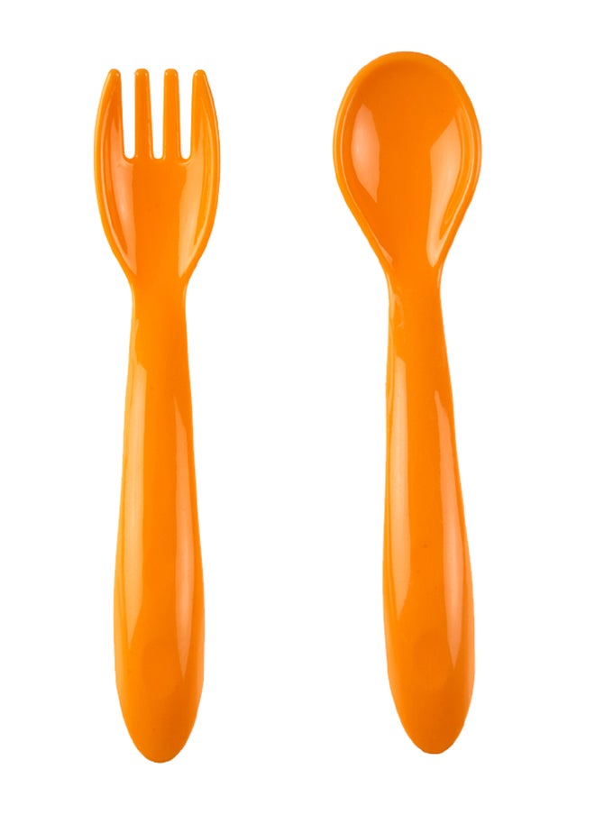 BabyJem - Babyjem Spoon & Fork Set for Babies - 12 Months+ - Soft and Safe Feeding Utensils for Comfortable Eating - Image 1