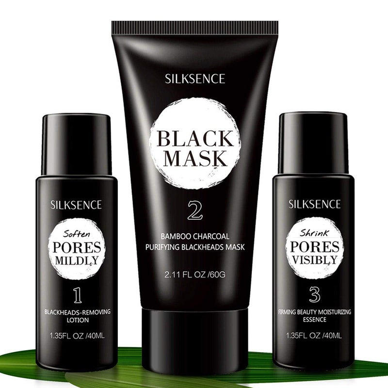 NEW Upgraded 3-Step Blackhead Treatment System - Blackhead Mask Blackhead Remover Mask With Removing Lotion And Moisturizing Essence(140g) - Image 3