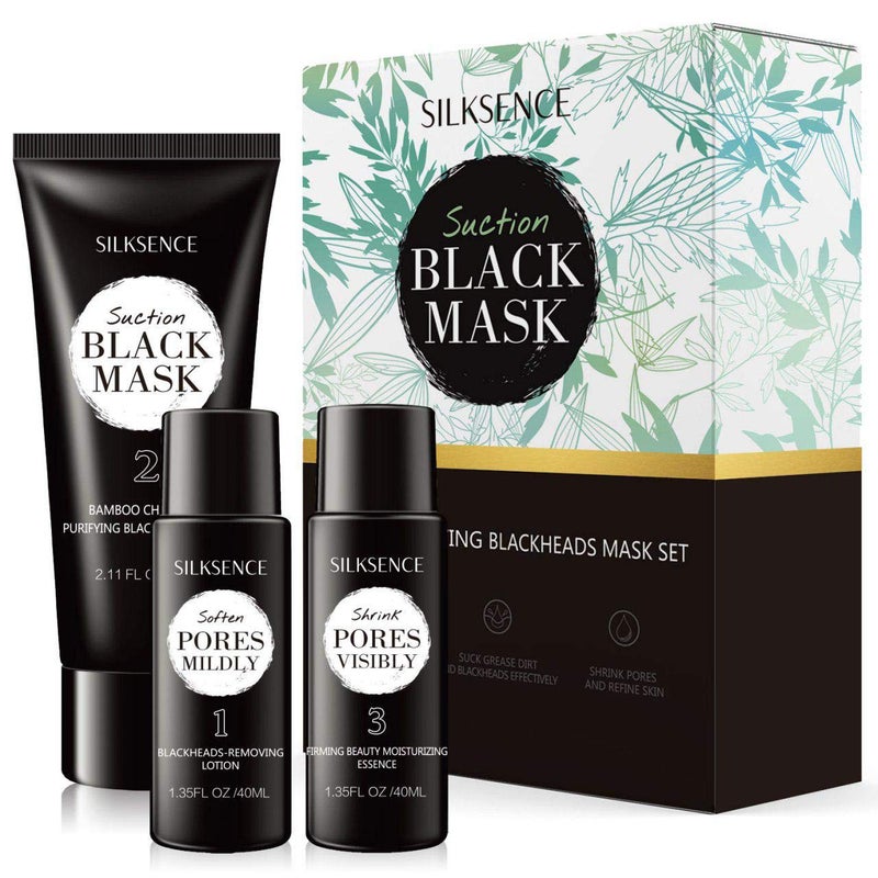 NEW Upgraded 3-Step Blackhead Treatment System - Blackhead Mask Blackhead Remover Mask With Removing Lotion And Moisturizing Essence(140g) - Image 2