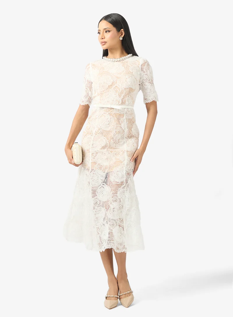 ايلا ليمتد اديشن فستان كوكتيل دانتيل