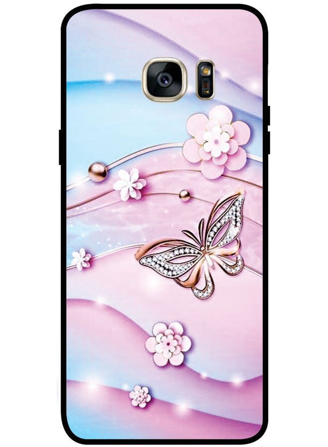 Protective Case Cover For Samsung Galaxy S7 Edge Smart Series Printed Protective Case Cover for Samsung S7 Edge Butterfly