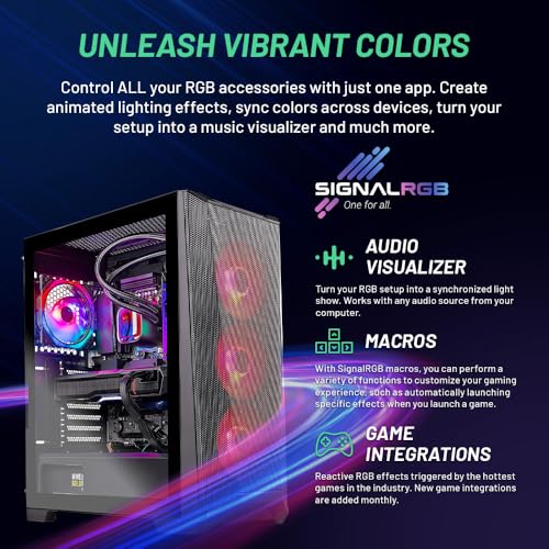 Skytech Gaming Chronos Gaming PC Desktop – Intel Core i7 13700K 3.4 GHz, NVIDIA RTX 4070, 1TB NVME SSD, 32GB DDR5 RAM RGB, 750W Gold PSU, 360mm AIO, 11AC Wi-Fi, Windows 11 Home 64-bit,Black - Image 2
