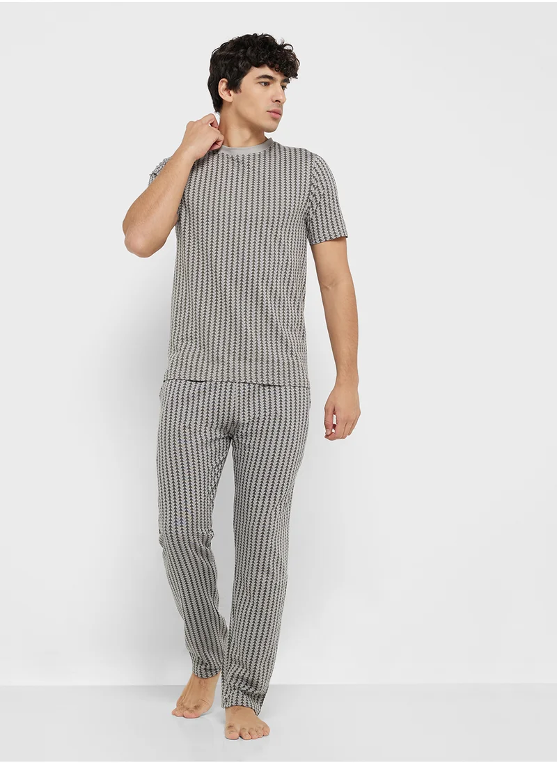 Seventy Five All Over Print T-Shirt & Joggers