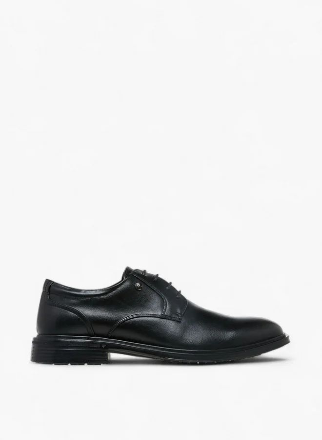 لو كونفورت Solid Lace-Up Derby Shoes