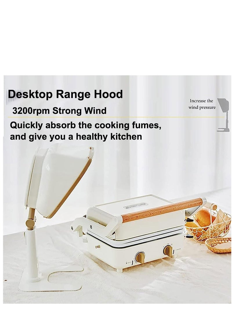Generic Premium Portable Range Hood Desktop Range Hood Small Range Hood Strong Suction 6-Segment Height Adjustment Range Hood For Home Kitchen Hot Pot Barbecue Range Hood Desktop Range Hood  - Image 3