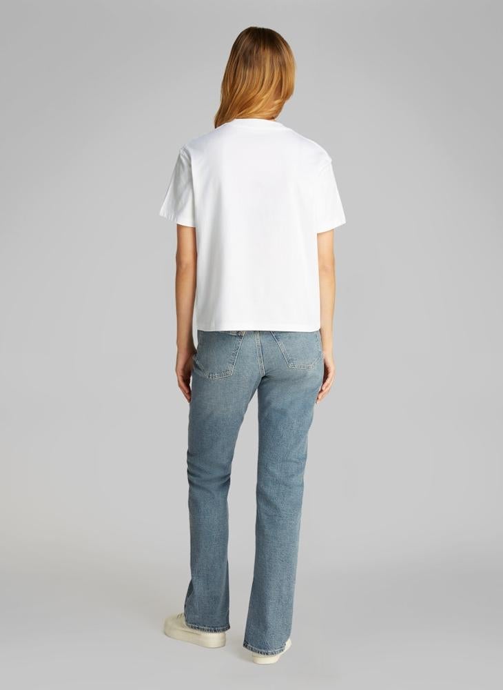 Calvin Klein Jeans Logo Detail Knitted T-Shirt  - Image 2