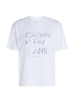 Calvin Klein Jeans Logo Detail Knitted T-Shirt  - Image 5