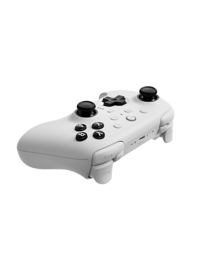 8Bitdo Ultimate 2 Bluetooth Controller for Switch/Switch 2 & Windows PC, Switch Pro Controller with TMR Joysticks, Switchable Hall Effect/Tactile Triggers, Vibration and Motion Control - White - Image 2