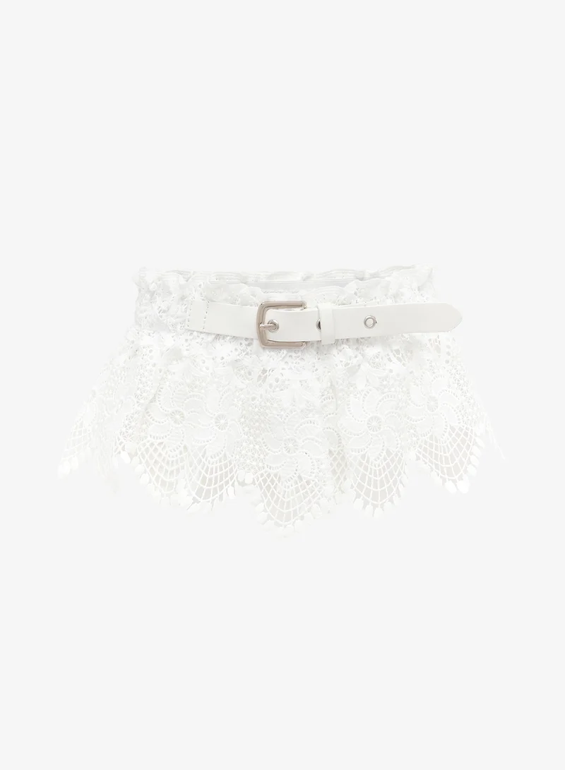 Ginger Lace Tie Up Belt