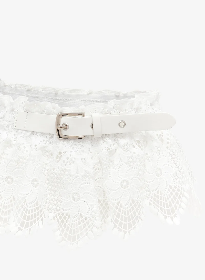 جينجر Lace Tie Up Belt