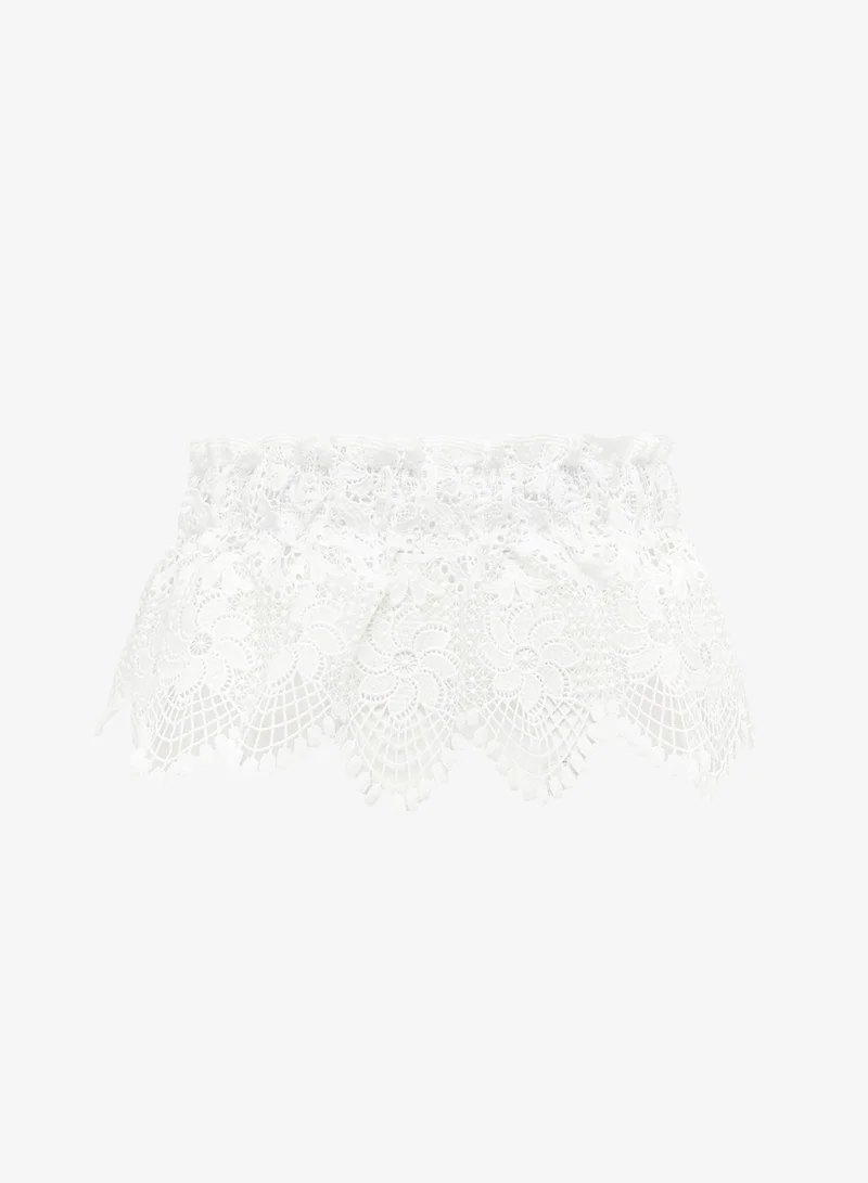 Ginger White Lace Tie Up Belt for Women | Best Price UAE