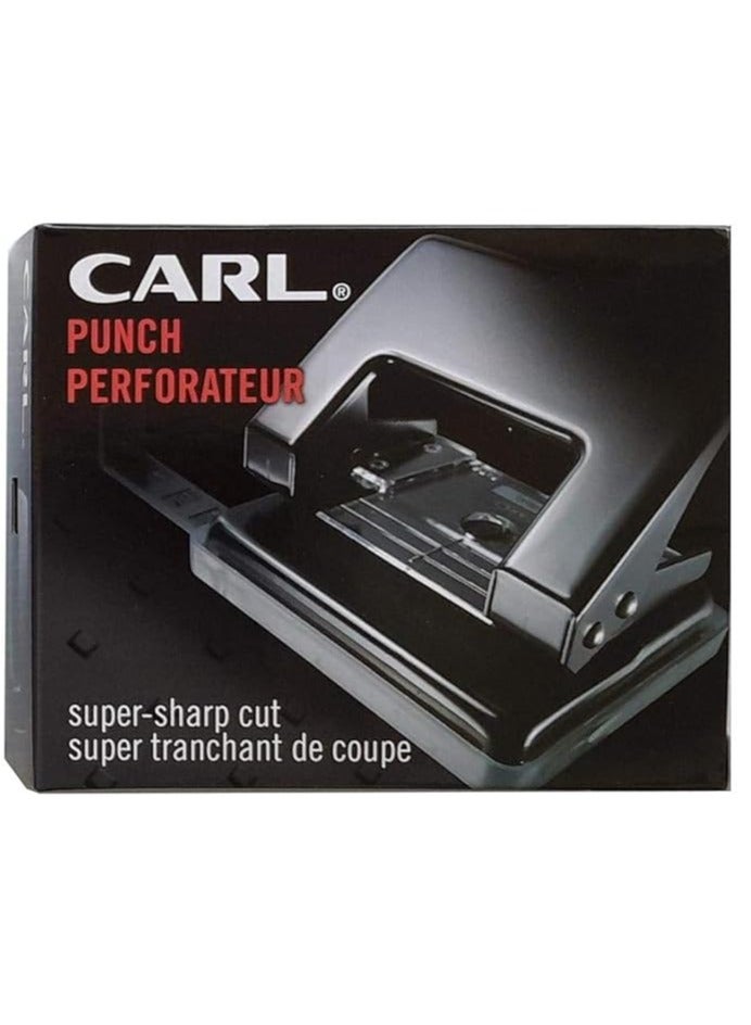 CARL 100XL 2-Hole Paper Punch Black - Image 1