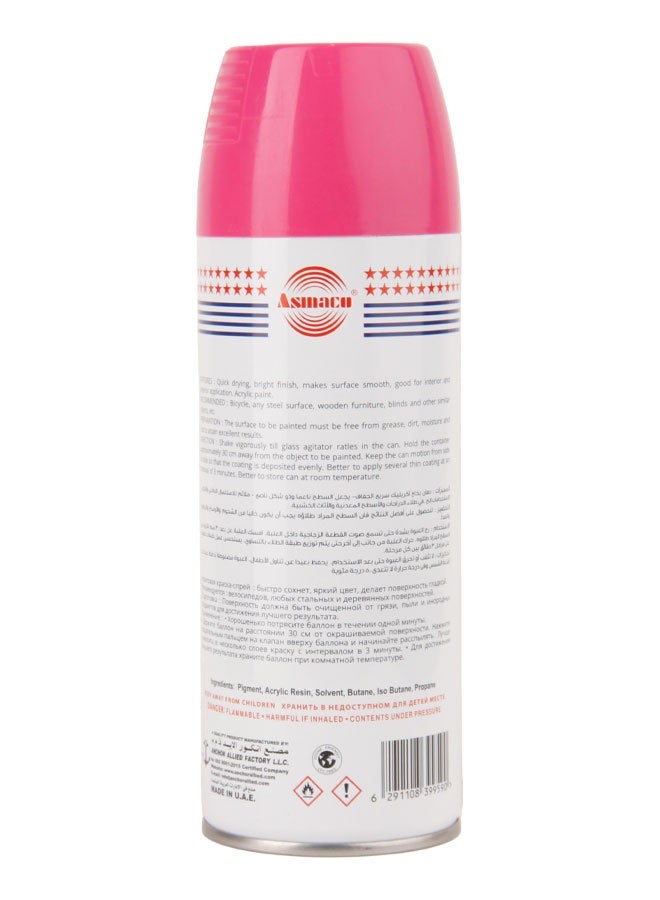 Asmaco G6000 Multi-Purpose Spray Paint 400ml – Pink Color with High-Quality Finish for Interior and Exterior Use - Image 2