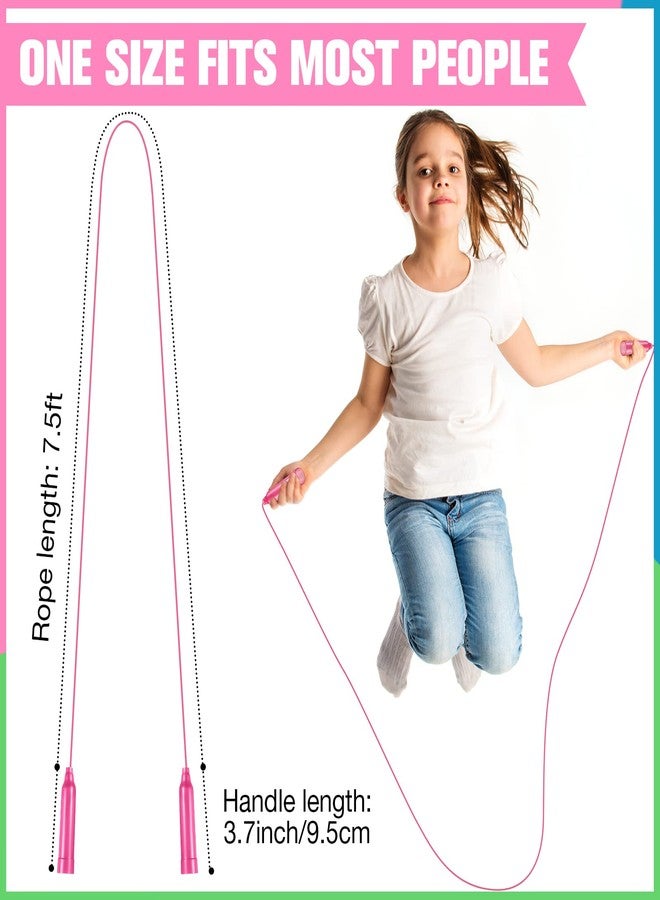 Yunsailing 30 Pcs Jump Ropes for Kids Bulk Colorful Plastic Jump Ropes 7.5 ft Adjustable Skipping Rope for Boys Girls, Outdoor Fun Activity Birthday Party Favor - Image 3