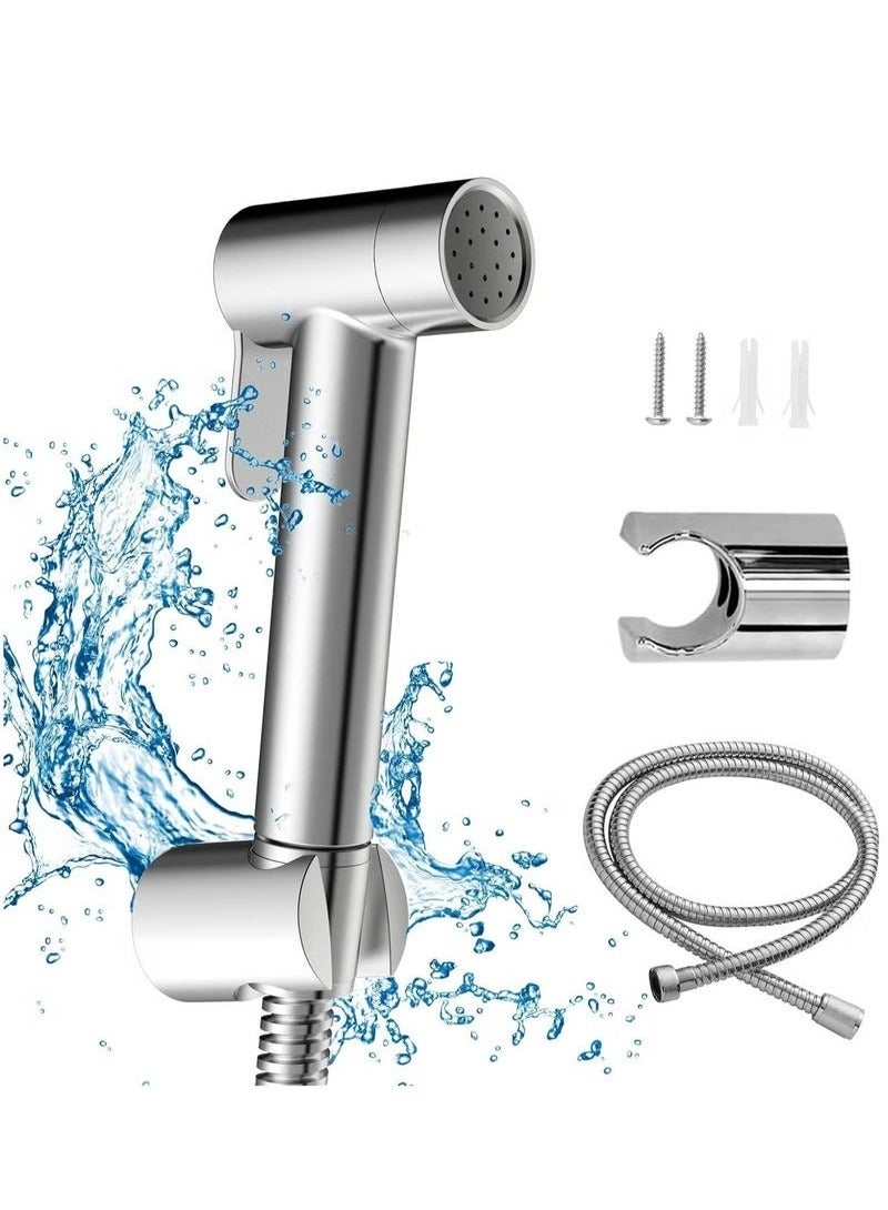 HAVEN Bidet Sprayer for Toilet with Adjustable Pressure – Shattaf Muslim Shower Set with 47-Inch Anti-Leak Stainless Steel Hose - Image 1