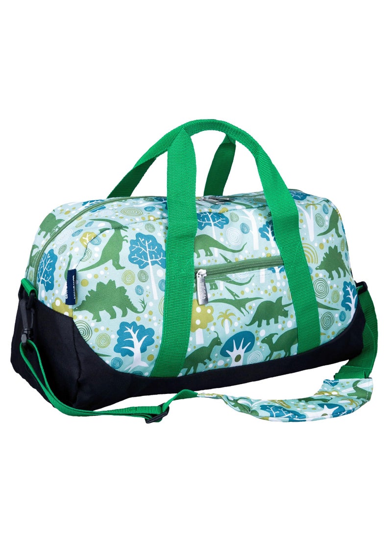 Wildkin Wildkin Kids Overnighter Duffel Bag  CarryOn Size Ideal for School  Sleepovers  Dinomite Dinosaurs 