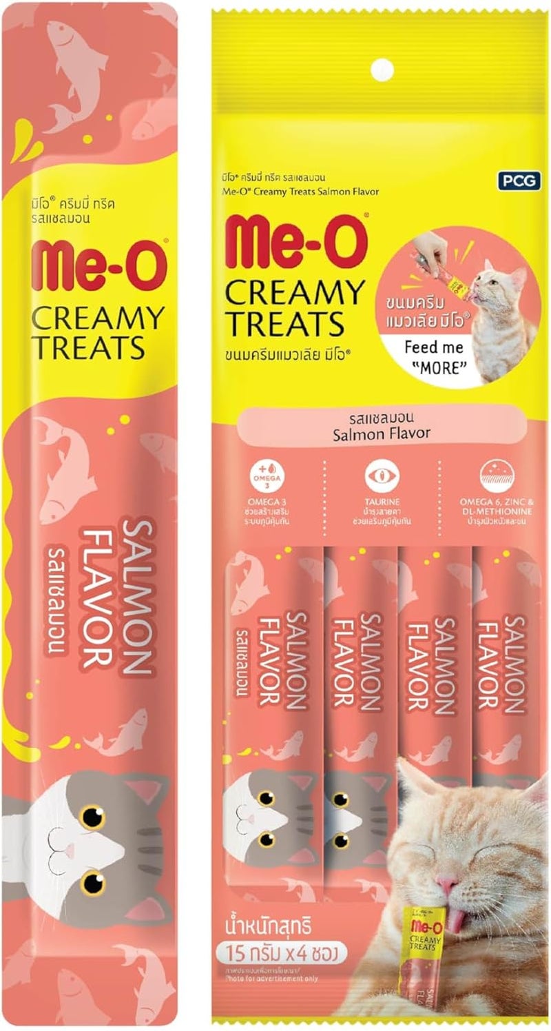 Me-o Salmon Creamy Treats, 4 x 15 g