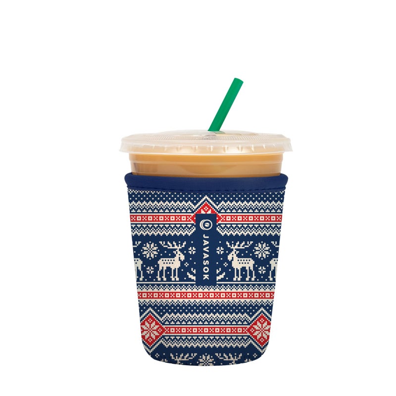 Sok It Java Sok Iced Coffee & Cold Soda Insulated Neoprene Cup Sleeve (Sweater Weather  Small: 16-20oz) - Image 1