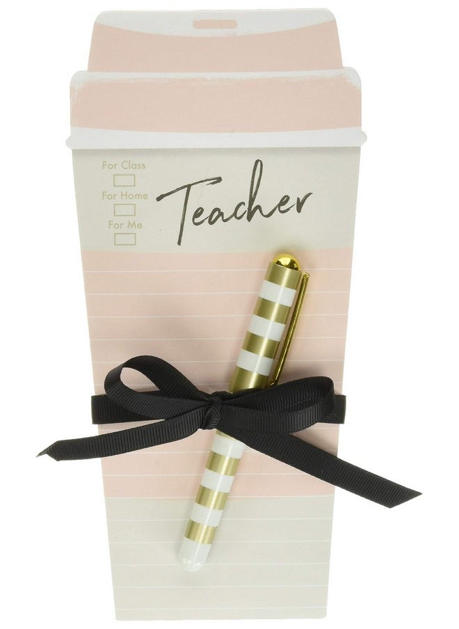 Lady Jayne Lady Jayne Teacher Coffee Cup Notepad with Pen (11896)  - Image 1