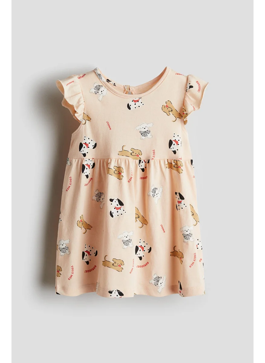 اتش اند ام Printed Cotton Dress
