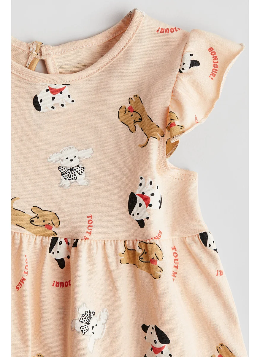اتش اند ام Printed Cotton Dress