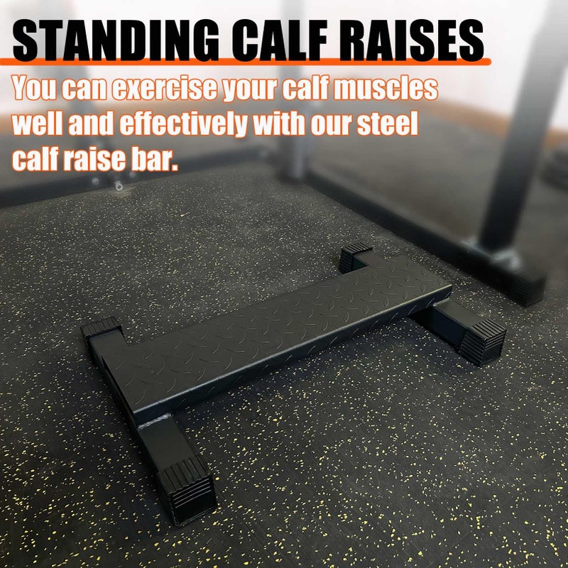 BLUSLM Steel Calf Raise Bar, Standing Machine for Stretching, Squat, Foot Stretch, Anti-Slip Solid Block (Calf Raise BAR 1) - Image 3
