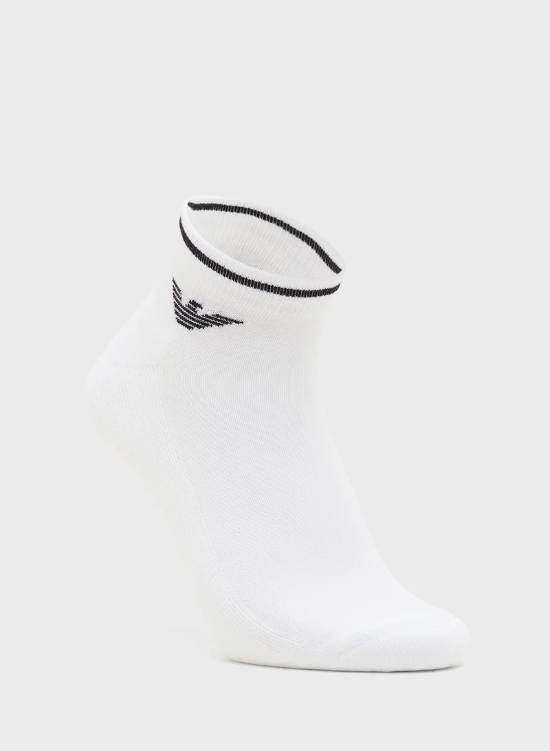 EMPORIO ARMANI 2 Pack Sneaker Socks