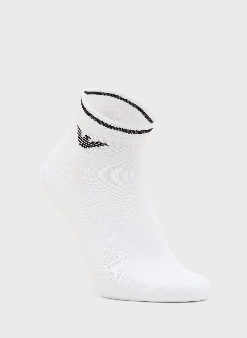 EMPORIO ARMANI 2 Pack Sneaker Socks  - Image 3