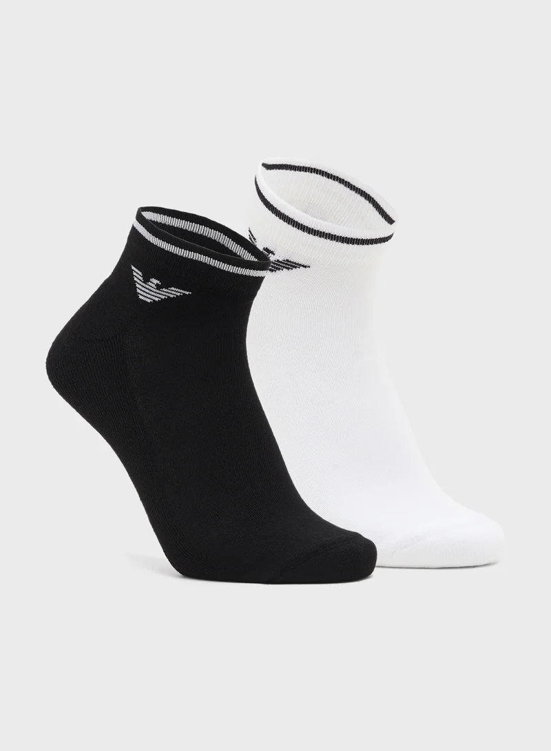 امبوريو ارماني 2 Pack Sneaker Socks